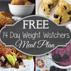 Free 14 Day Weight Watchers Meal Plan (recipe Round Up)!