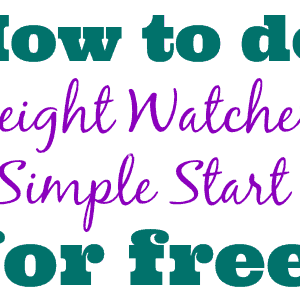 Weight Watchers Simple Start – How To Do It Free