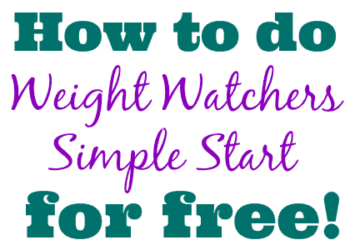 Weight Watchers Simple Start – How To Do It Free