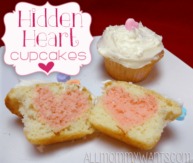 Hidden Heart Valentine Cupcakes