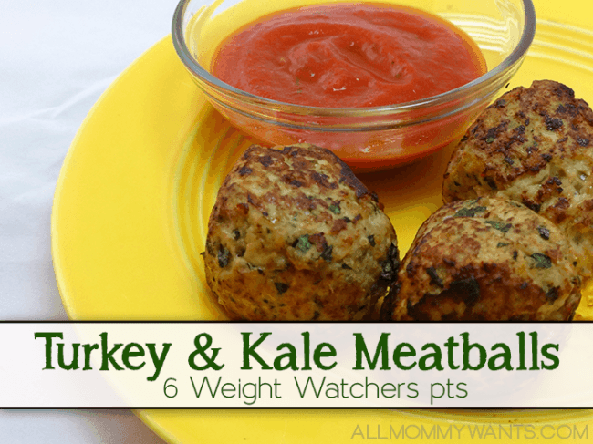 Weight Watcher Friendly Turkey & Kale Meatballs (or "how I Got My Family To Eat Kale")