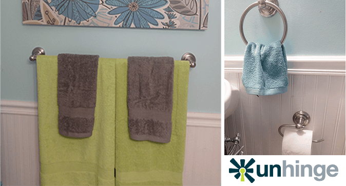 Easy Bathroom Makeover With Unhinge Hardware