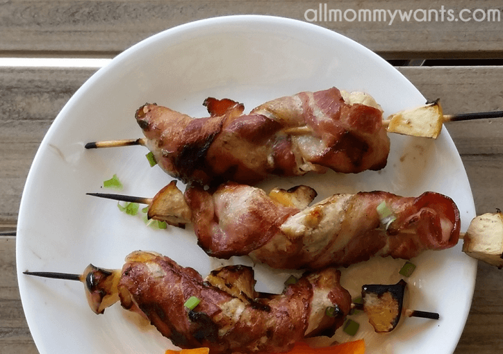 Recipe: Grilled Bacon Apple Chicken Kabobs (3 Ww Points Plus Per Skewer)