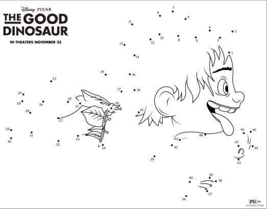 Printables: Coloring Sheets & Activity Sets From Disney Pixar’s The Good Dinosaur