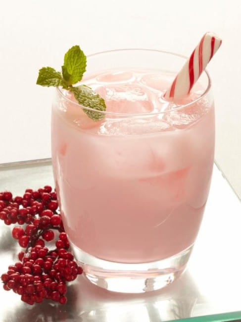 Candy Cane Cooler Cocktail
