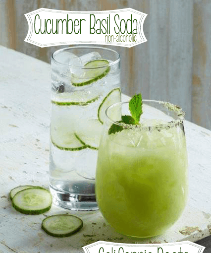 Make These Drink Recipes – Cucumber Basil Soda & California Roots From California Pizza Kitchen
