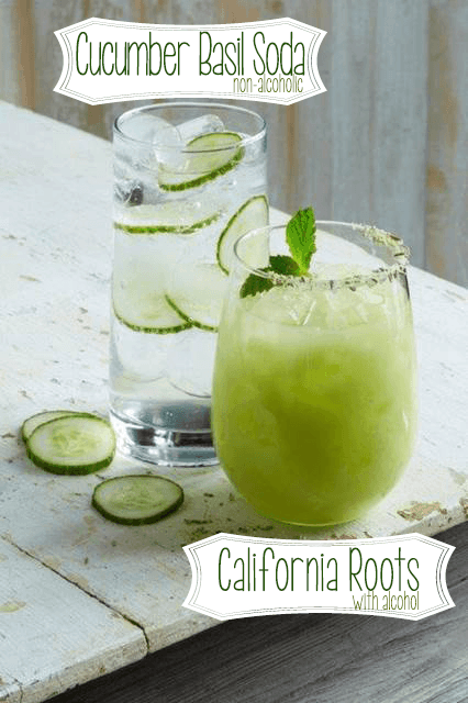 Make These Drink Recipes – Cucumber Basil Soda & California Roots From California Pizza Kitchen