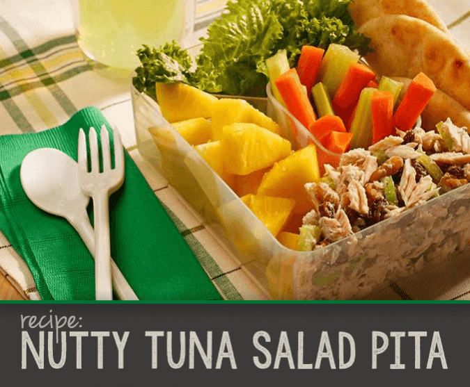 Recipe: Nutty Tuna Salad Pita – 7 Weight Watchers Points