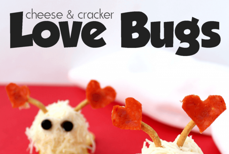 Make These Adorable Cheese & Cracker Love Bugs For Valentine’s Day
