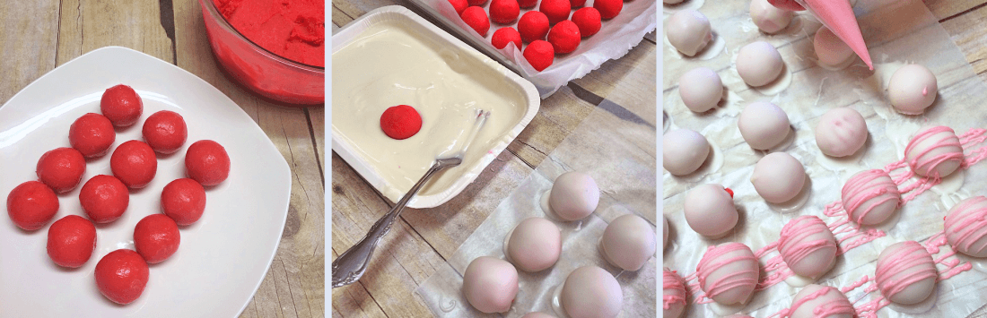 Homemade Pink Strawberry Bon-bon Truffles