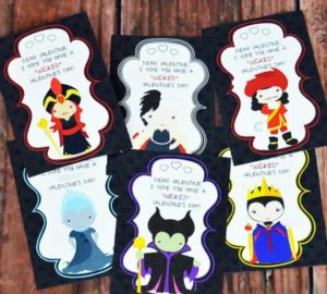 Get A Little Wicked With These Disney Villains Printable Valentines