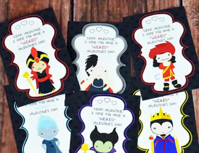 Get A Little Wicked With These Disney Villains Printable Valentines