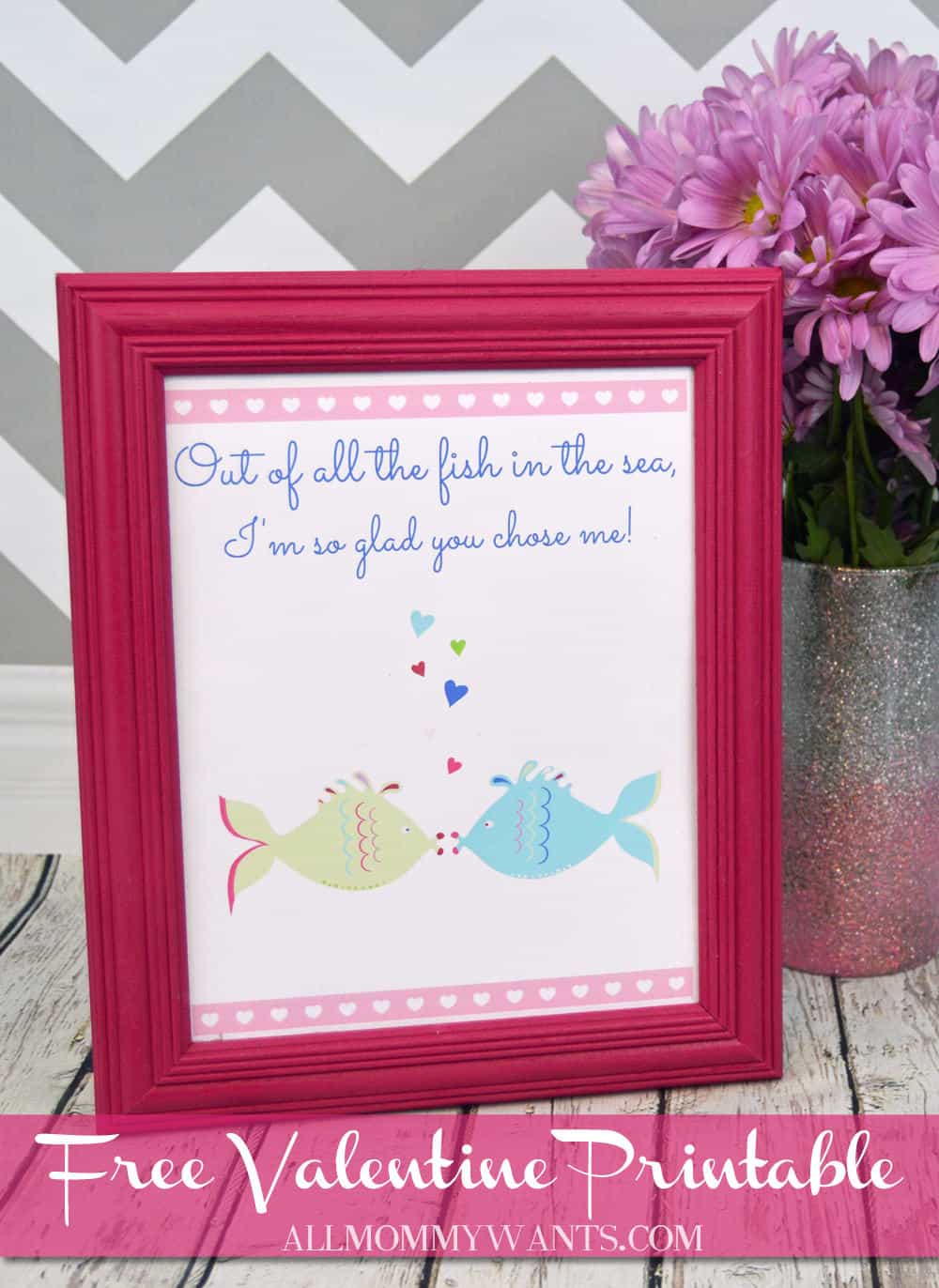 Diy – Print And Frame These Valentine Fish!