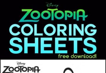 Printables: Zootopia Coloring Sheets
