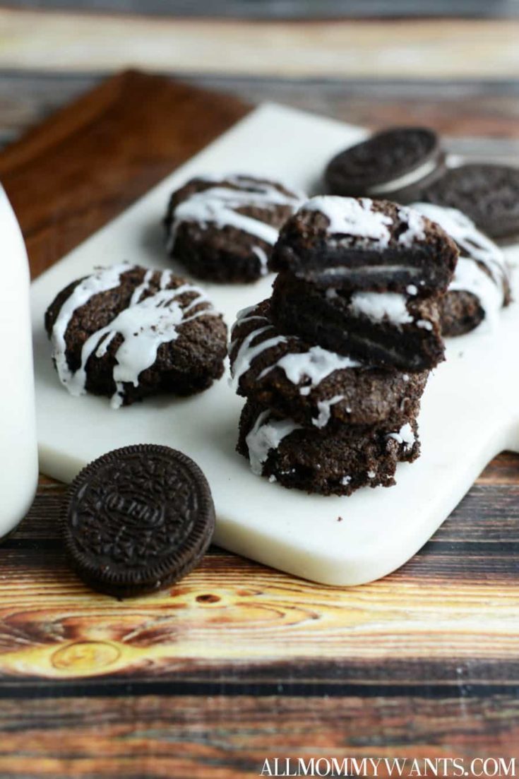 Inside Out Stuffed Oreo Cookies