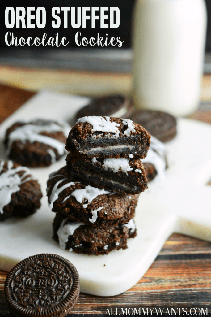Inside Out Stuffed Oreo Cookies