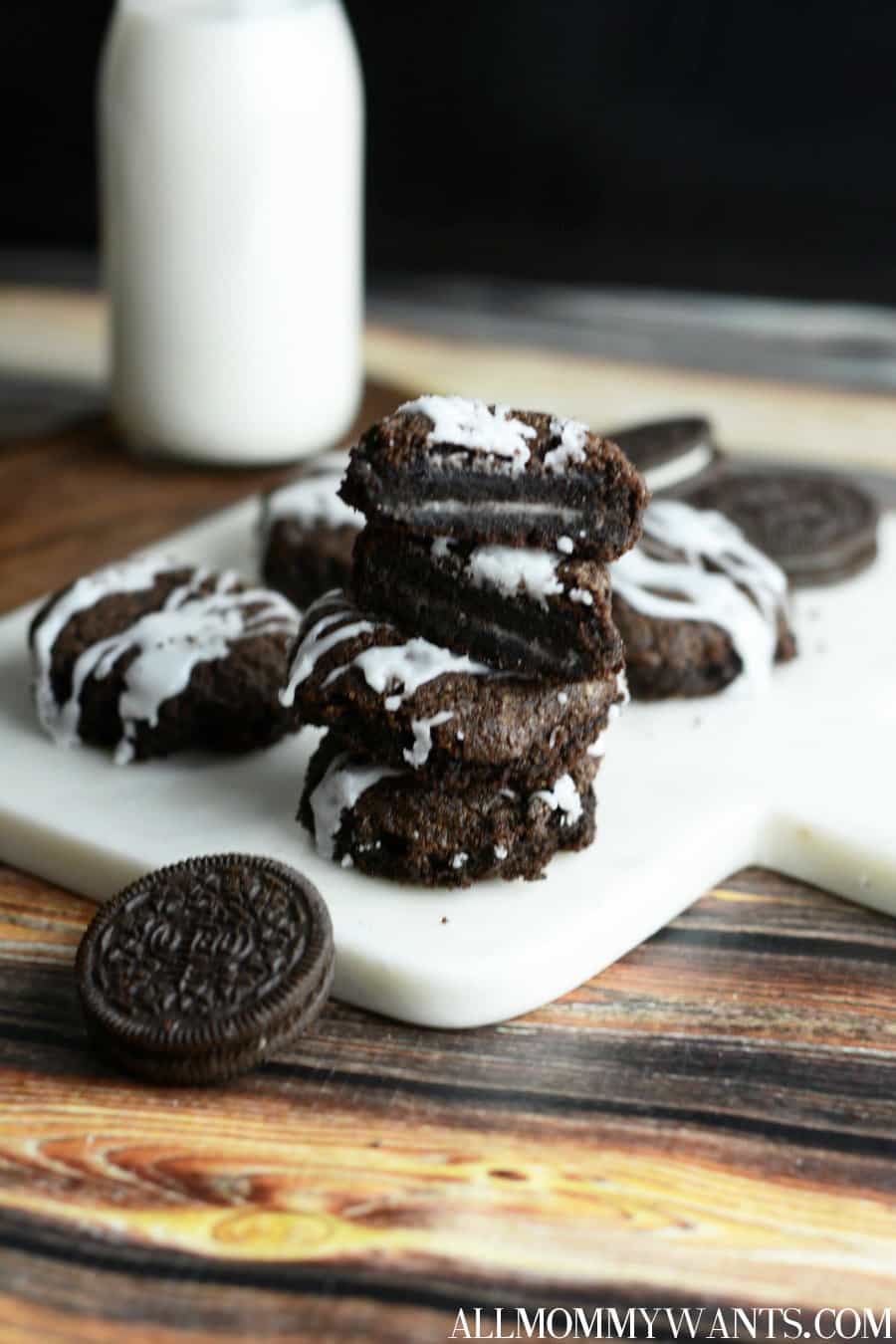 Inside Out Stuffed Oreo Cookies - Life She Has