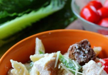 Make This Amazing Chicken Caesar Pasta Salad For Your Next Party