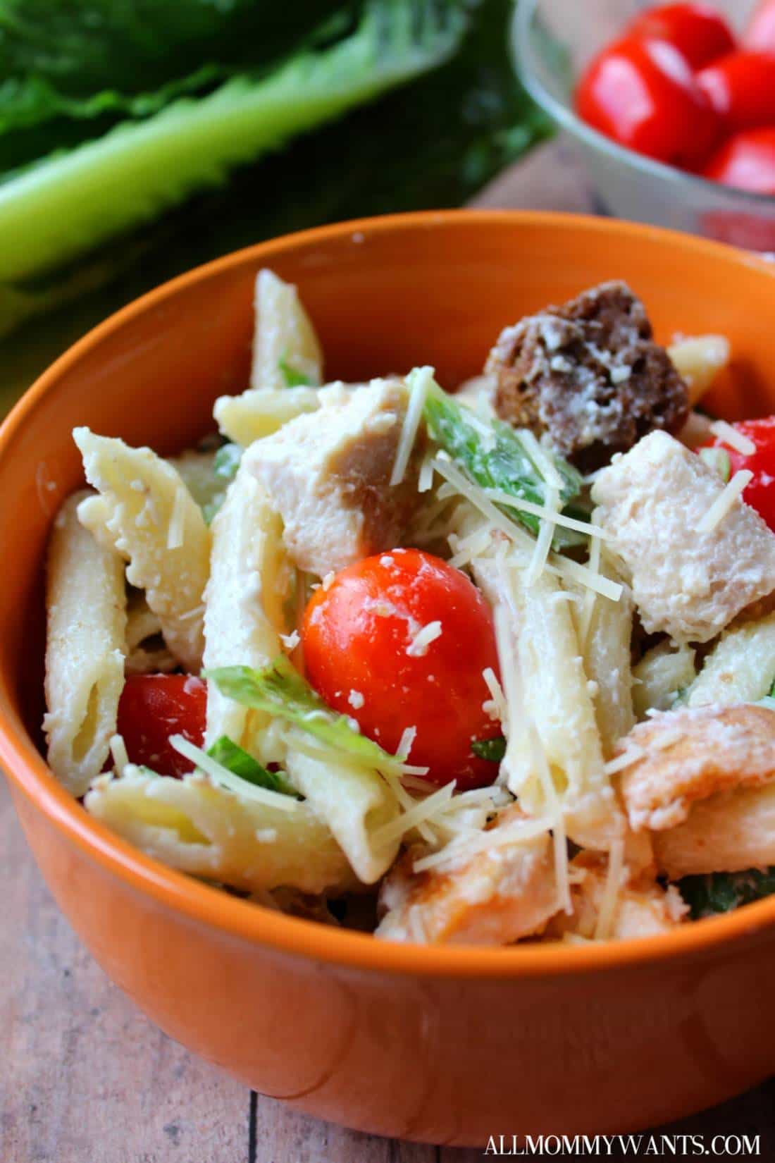 Make This Amazing Chicken Caesar Pasta Salad For Your Next Party