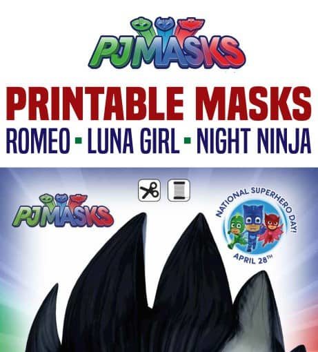 Printables – Pj Masks Night Ninja, Romeo, Luna