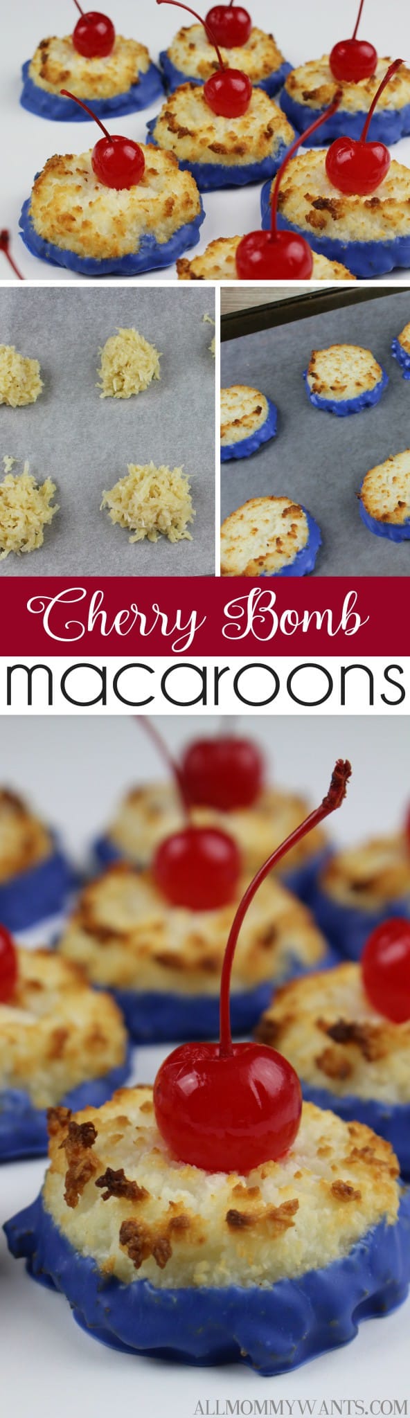 These Coconut Cherry Bomb Macaroons Are Da Bomb!