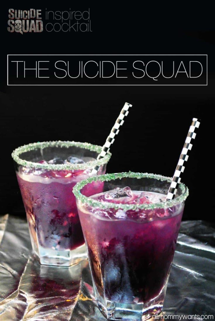 Suicide Squad Inspired Cocktail – The Harley Quinn