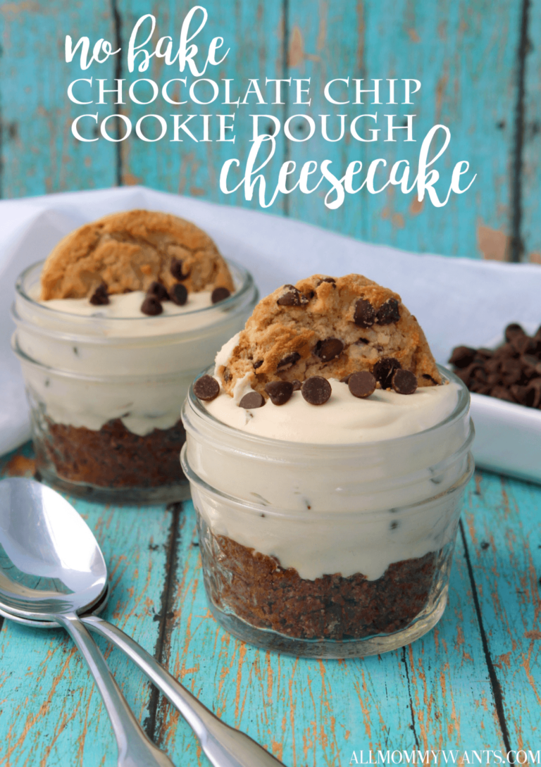 No Bake Chocolate Chip Cookie Dough Cheesecakes Life She Has