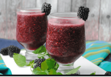 Merlot Blackberry Slushies Summer Cocktail