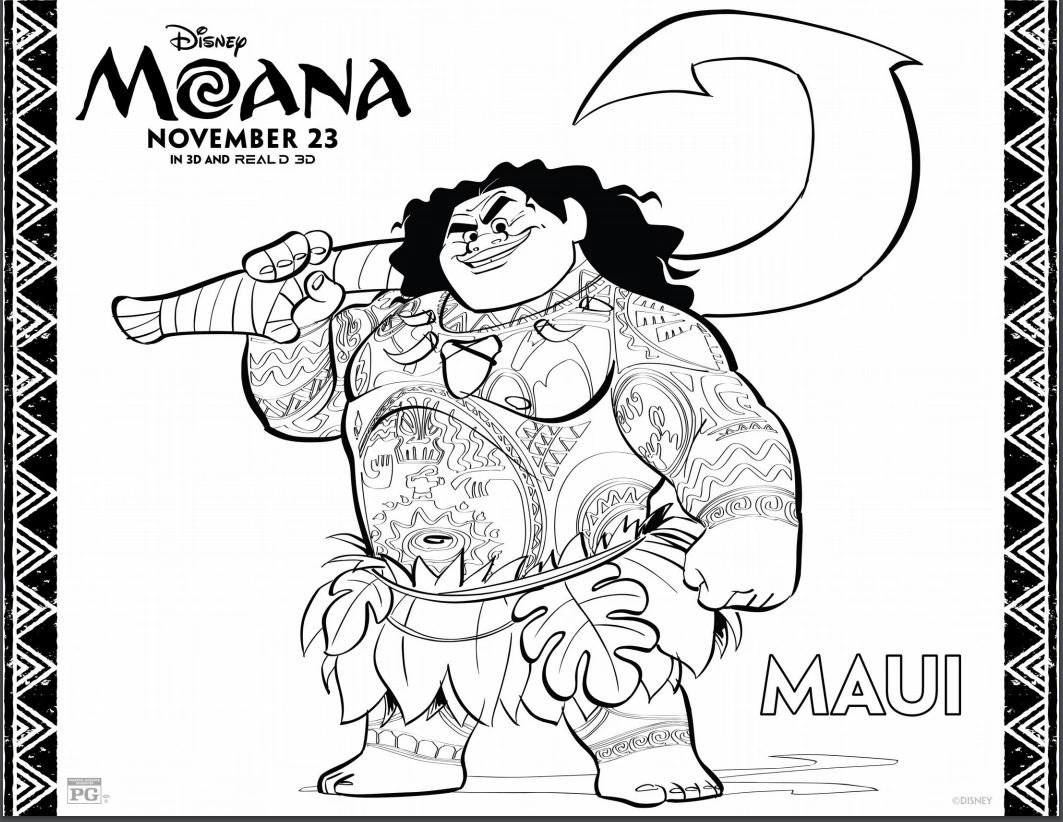 Printables Disney S Moana Coloring Sheets Life She Has