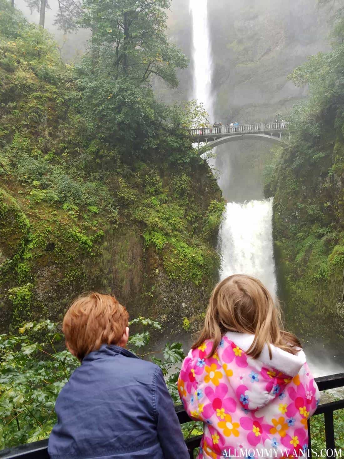 Hiding Treasures At Multnomah Falls, Oregon