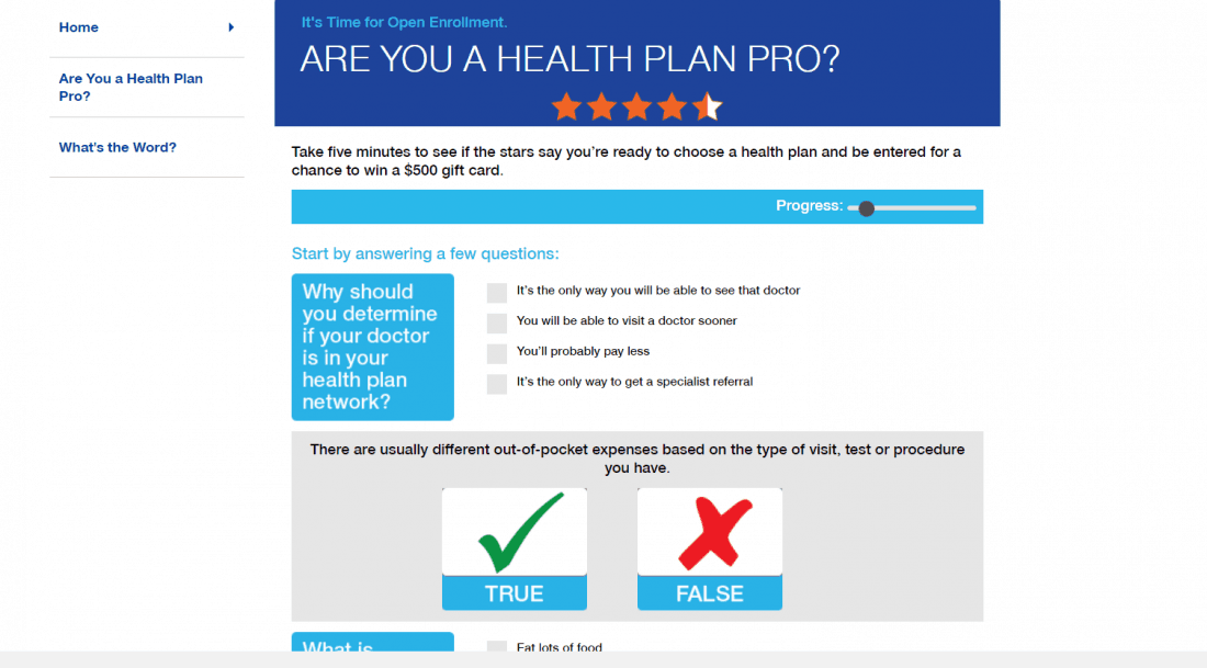 Are You A Health Plan Pro?