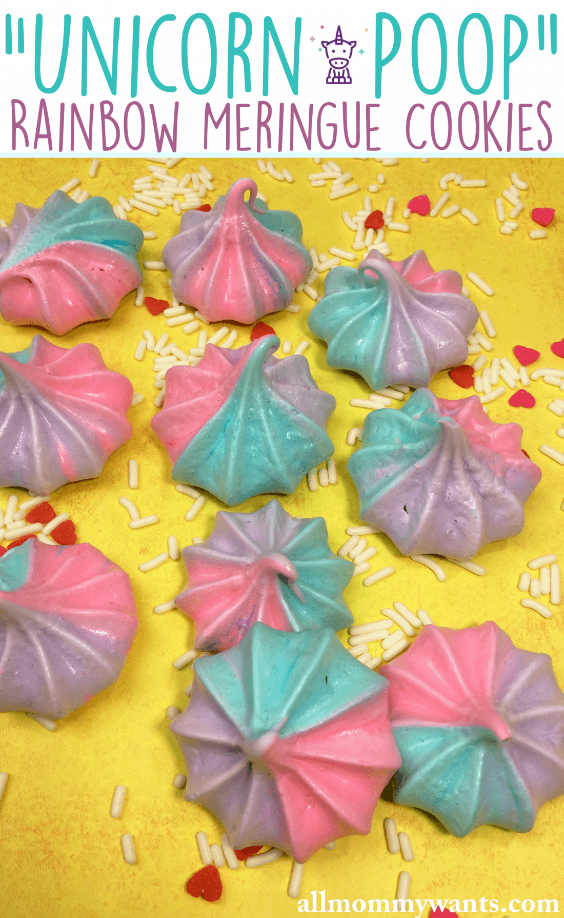 Recipe: Unicorn Poop Cookies (rainbow Meringue Cookies)