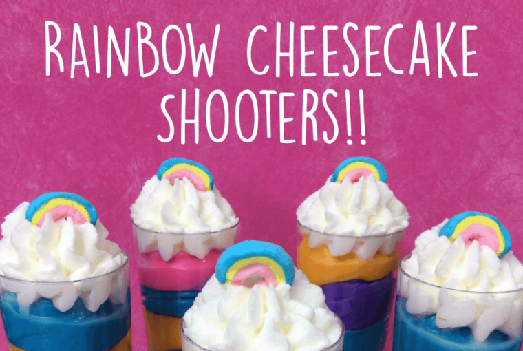 Recipe: Rainbow Cheesecake Shooters