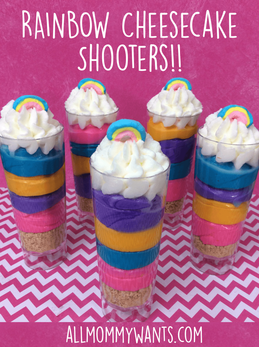 Recipe: Rainbow Cheesecake Shooters