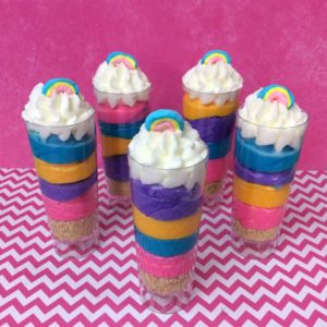 Recipe: Rainbow Cheesecake Shooters