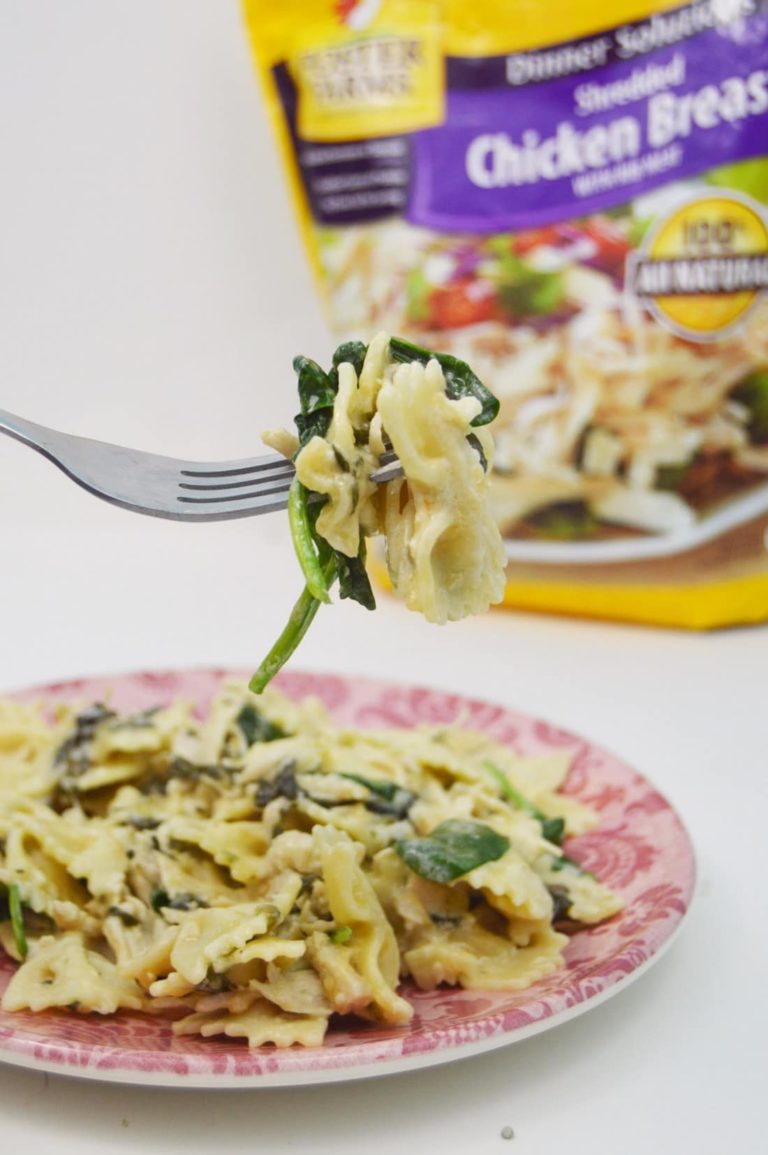 EASY Instant Pot Chicken & Spinach Alfredo Life She Has