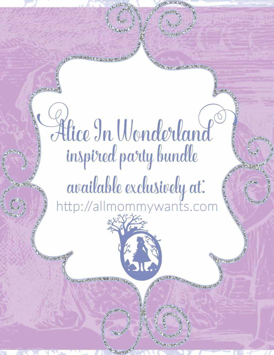 Free Printables – Alice In Wonderland Themed Party Printables
