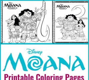 Printables – Disney’s Moana Coloring Sheets