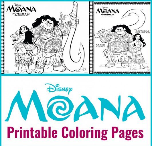 Printables – Disney’s Moana Coloring Sheets