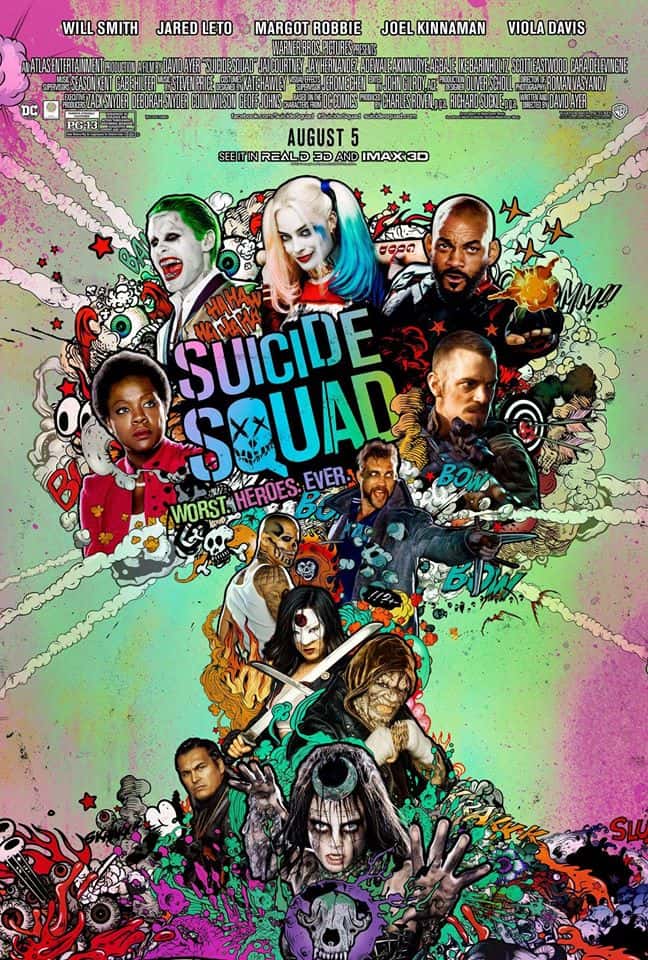 New Poster – Suicide Squad Plus Some Cocktails Inspired By The Film