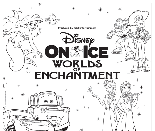 Printable – Disney In Ice: Worlds Of Enchantment Coloring Page