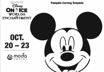 Printable: Mickey Mouse Pumpkin Carving Template