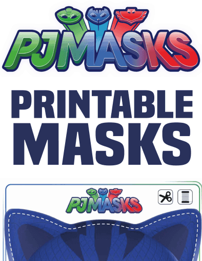 Printables – Pj Masks Owlette, Gekko, & Catboy Masks