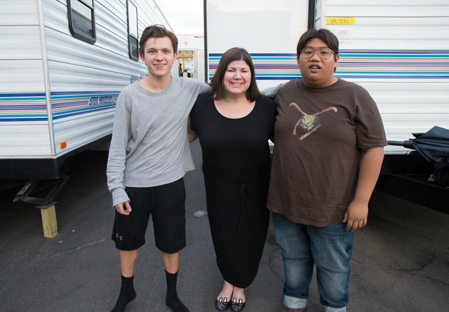 On The Set Of Spider-man: Homecoming With Tom Holland And Jacob Batalon