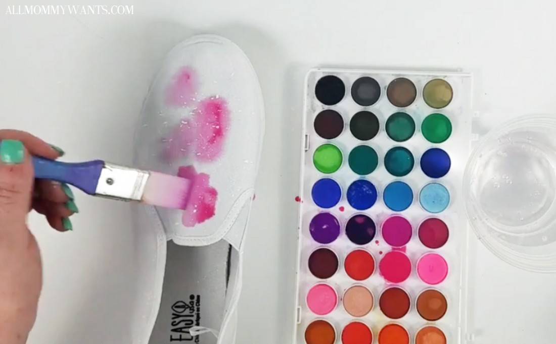 Diy – Unicorn Galaxy Watercolor Shoes Tutorial (video)