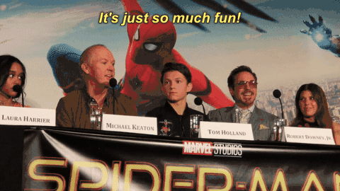 The Spider-man: Homecoming Press Conference…in Gifs