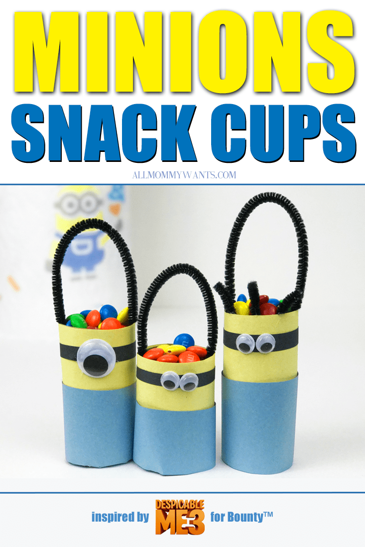 Diy: Easy And Cute Minions Snack Cups