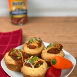 Instant Pot Vegetarian Chili Cornbread Cups