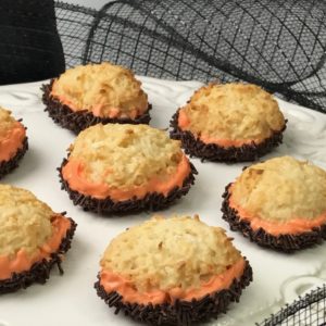 Coconut Macaroon Cookies With Chocolate & Sprinkles