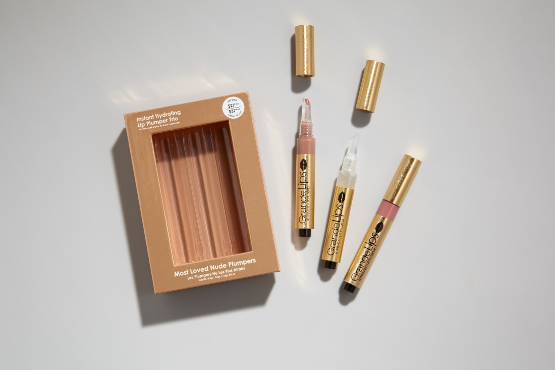 Grande Cosmetics Most Loved  Nudes Instant Hydrating Lip Plumper Trio Are Now At Sephora